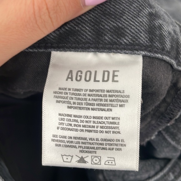 Agolde 90s Pinch Waist Shorts - Picture 4 of 5